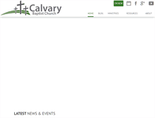 Tablet Screenshot of calvarygreenville.org